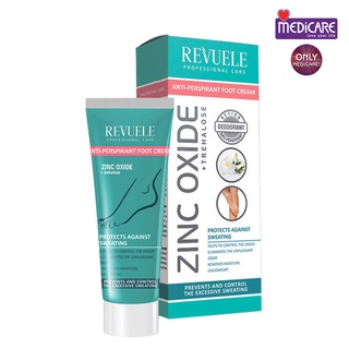 0129977 Kem Dưỡng Chân REVUELE Ngăn Ngừa Tiết Mồ Hôi 80ml