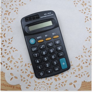 Máy tính bỏ túi   GIÁ VỐN]   Máy tính mini KK - 402 nhỏ gọn, có đầy đủ chức năng, vỏ nhựa cao cấp  7550