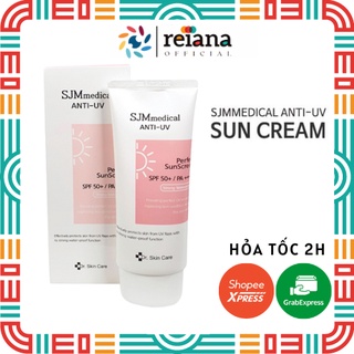 Kem Chống Nắng, Dưỡng Ẩm, Trắng Da SJM Medical ANTI-UV SUNCREAM SPF50+/PA++++ - 60 Gram