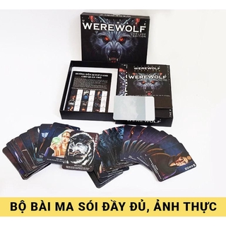 Bộ bài Ma sói 78 thẻ Việt hóa bản mới game nhập vai, Werewolf Ultimate Deluxe Tiếng Việt Boardgame Mới [GIÁ RẺ VÔ ĐỊCH]