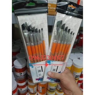 Cọ Đầu Vát/Cọ Xéo Eval vẽ Hoa, Lá, Cành Lông mền loại tốt