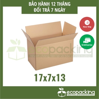 [XẢ KHO] Combo 50 thùng hộp carton 17x7x13 cm để đóng gói giao hàng