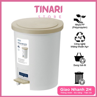 [Đô Gia Dụng] Thùng Rác Đạp Tròn HIRO, Thùng Rác Chính Hãng INOCHI