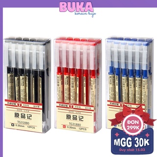 Bút gel dupe Muji, bút đi nét nhiều phân loại màu, văn phòng phẩm giá rẻ