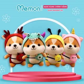 Gấu Bông Shiba Cosplay 25cm, 45cm Cao Cấp Memon
