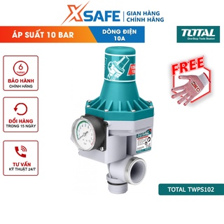 Máy bơm nước điều khiển tự động TOTAL TWPS102 Rờ le tự động, áp suất tối đa 10 bar, dòng điện liên tục 10A
