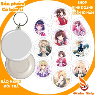 20/640 Mẫu> Huy hiệu móc khóa Anime Violet Evergarden, Đào tạo bạn gái Saekano,sakurasou,Cuộc chiến tỏ tình kaguya sama