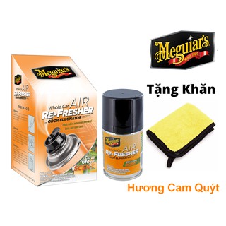Chai Xịt Khử Mùi Diệt Khuẩn Nội Thất Xe Hơi Meguiar's Hương Cam Quýt G16502 Tặng Khăn