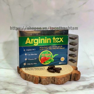 Viên uống bổ gan ARGININ TEX hỗ trợ thanh nhiệt , mát gian , giải độc gan, tăng cướng chức năng gan - HỘP 60 Viên