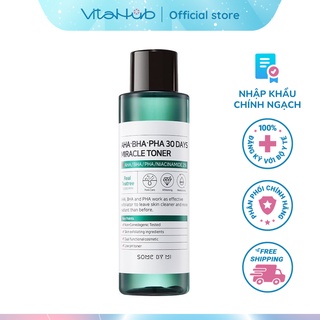 Nước Hoa Hồng Giảm Mụn Some By Mi AHA-BHA-PHA 30 Days Miracle Toner 150ml