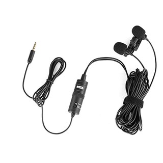 [Mã ELHACE giảm 4% đơn 300K] Cặp micro gài áo cho máy ảnh và điện thoại Boya BY-M1DM (4m)
