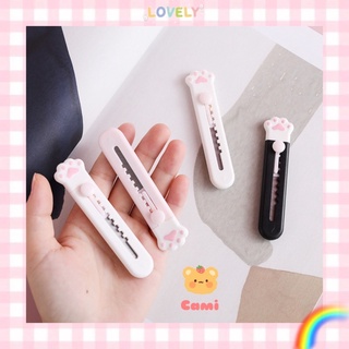 [Mã LIFEB04ALL giảm 10% tối đa 15K đơn 0Đ] Dao rọc giấy hình chân mèo dễ thương