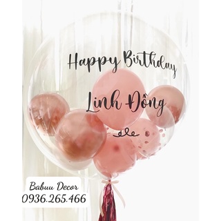 Combo bóng jumbo in tên kèm cột 1m2