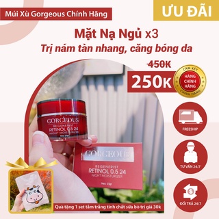 [ FREE SHIP + KÈM QUÀ ] Mặt Nạ Ngủ X3 Múi Xù Gorgeous