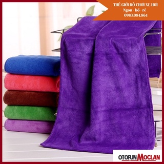 Giá sỉ khăn lau xe ô tô size 35x75cm siêu thấm hút không rụng bông