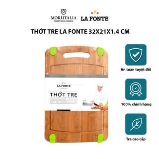 [Mã BMBAU50 giảm 7% đơn 99K] Thớt tre La Fonte tự nhiên kháng khuẩn an toàn sức khoẻ Moriitalia 180565
