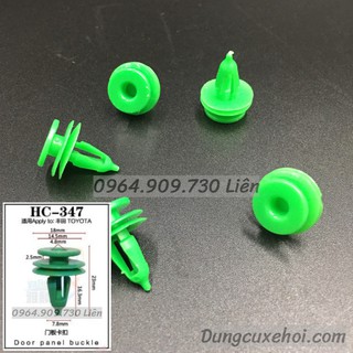 Bộ 20 đinh tán, chốt vít nở vit Nhựa Loại 1 cho xe hơi ô tô toyota Nhựa Nylon Polyme AHC347