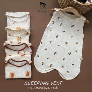 Túi Ngủ Cho Bé Mùa Hè Chất Liệu Xô Muslin Cao Cấp Hàn Quốc Siêu Mềm Mát TOMMY HOUSE