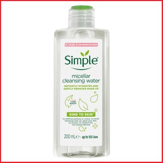 Nước Tẩy Trang Simple Micellar Cleansing Water 200ml