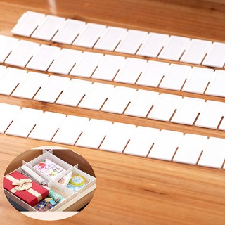 Bộ 6 miếng nhựa để chia ngăn kéo tủ tùy ý KN STORE giải quyết được vấn đề đồ đạc lộn xộn