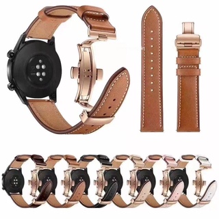 Dây Da Thay Thế 20mm 22mm Cho Samsung Galaxy Watch 4 Classic/Active 2/3/42mm/46mm Huawei GT/2/3 Pro Galaxy Watch 4