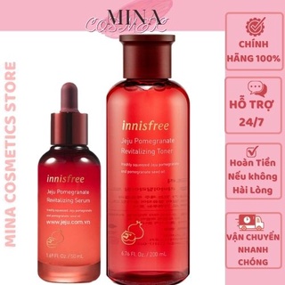 NƯỚC HOA HỒNG VÀ SERUM NGĂN NGỪA LÃO HÓA TỪ LỰU INNISFREE JEJU POMEGRANATE REVITALIZING TONER