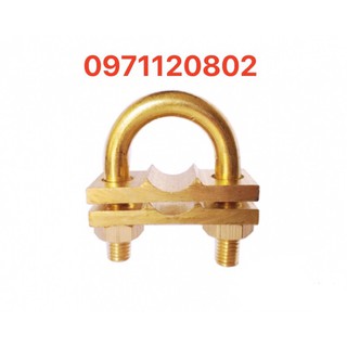 Kẹp xiết cáp tiếp địa và cọc (kẹp u đồng )