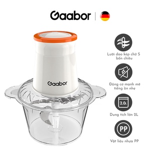 [Mã ELHADEV giảm 4% đơn 300K] Máy xay thịt thực phẩm đa năng GAABOR GJ-M20A 2L (Nhựa - Tô Nhựa) - Hàng chính hãng