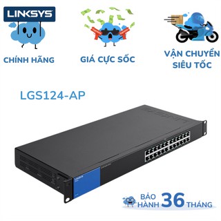 Thiết Bị Chia Mạng Linksys Switch LGS124-AP Unmanaged 24-Port Business Gigabit