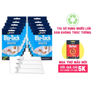 Set 10 gói đất sét dán dính Poster Blutack Trắng 75G - BOSTIK
