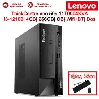 Máy tính để bàn PC LENOVO ThinkCentre neo 50s 11T0004KVA I3-12100| 4GB| 256GB| OB| Wifi+BT| Dos (Đen)