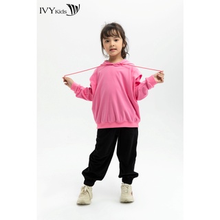 [NHẬP WABRTL5 GIẢM 10% TỐI ĐA 50K ĐH 250K ]Áo hoodie trơn bé gái IVY moda MS 59G1126
