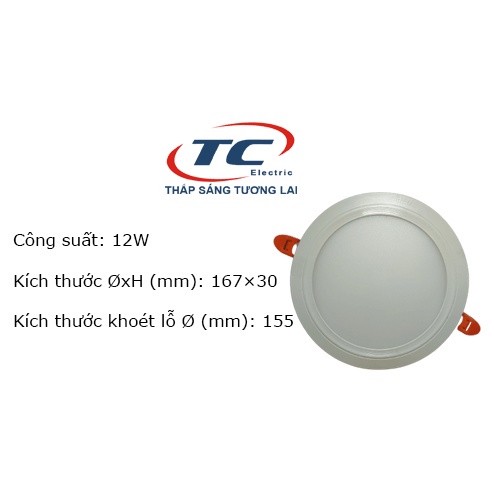 Đèn led panel 12W Duhal (KDPT212)