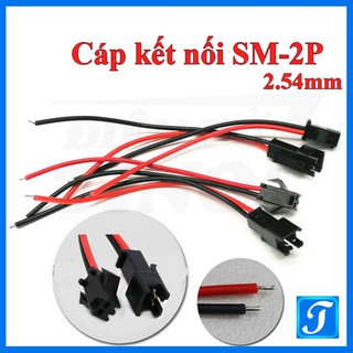 Jack DC SM-2P 2.54mm tùy chọn 10cm 20cm Đực Cái