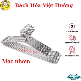 Sét 10 móc (mắc) nhôm phơi quần áo người loại dày dăn (hàng loại 1)