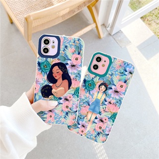 Ốp lưng iphone Cô gái yêu hoa ốp dẻo cạnh vuông ip 6splus/7/7plus/8/8plus/x/xr/xs/11/12/pro/max/plus/13promax tr408