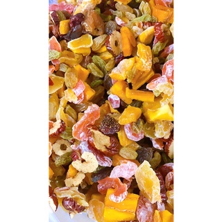 [Mã GROSALE giảm 10% đơn 150K] 500G Mix 7 Loại trái cây sấy dẻo cắt miếng