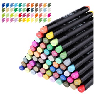 [Nowship] Set 48 Bút Màu Marker BAOKE MP2911 - 48 Màu (Hộp Da)