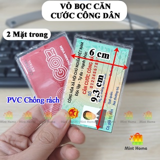 Vỏ bọc căn cước công dân 2 mặt trong suốt , bao túi đựng thẻ học sinh viên, bằng lái, bảo hiểm y tế, ATM, cccd, CMND