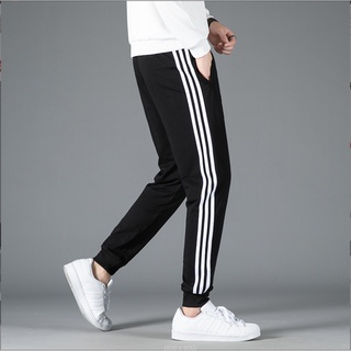 Quần thun đen 3 sọc ống bo nam nữ unisex quần jogger chất thun poly 2 da co dãn 4 chiều cao cấp