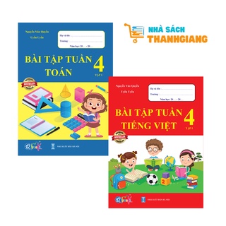Sách – Combo Bài tập tuần Toán và Tiếng Việt 4 Tập 1 (2 quyển)