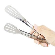 Dụng cụ inox gắp đá gắp thịt