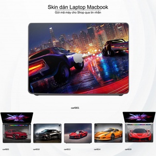 Skin dán Macbook mẫu xe hơi (đã cắt sẵn, inbox mã máy cho shop)