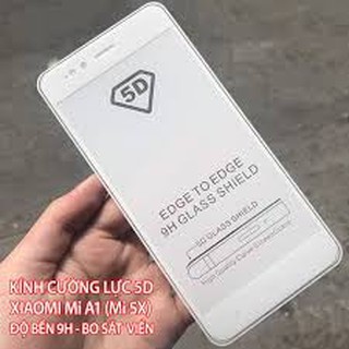 Cường lực 5D full màn xiaomi mi5x/miA1(trắng)
