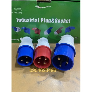 Phích cắm Công nghiệp 3 cực (2P + E) 16A , 32A
