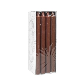 Hộp 12 cây nến thơm thẳng Quang Minh Candle NQM0031 25 cm (Nâu)
