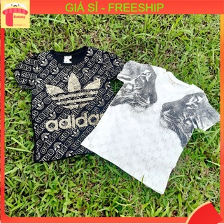 Áo thun bé trai 1-10 tuổi họa tiết đính đá lấp lánh, Áo cộc tay cho bé vải cotton thấm hút mồ hôi tốt