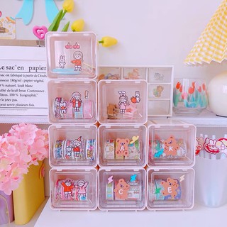 Hộp/khay đựng phụ kiện nhỏ xinh, tiện lợi để bàn trang trí nhiều ngăn bằng nhựa đẹp XPK327-329