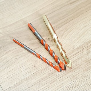 Bộ 3 Mũi Khoan Bê Tông 3 Size 6mm-8mm-10mm Đầu hơp kim Đuôi Trơn