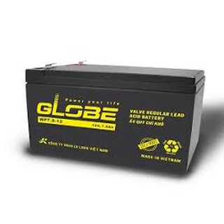 Bình ắc quy khô GLOBE WP7.5-12 ( 12v7.5Ah ) - KT: 151 x 65 x 94 mm